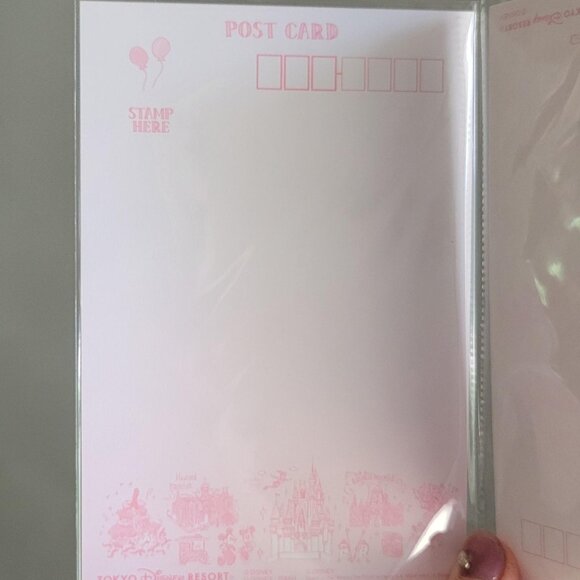 Tokyo Disney Postcards - Pink - Set of 2- New - Picture 6 of 6